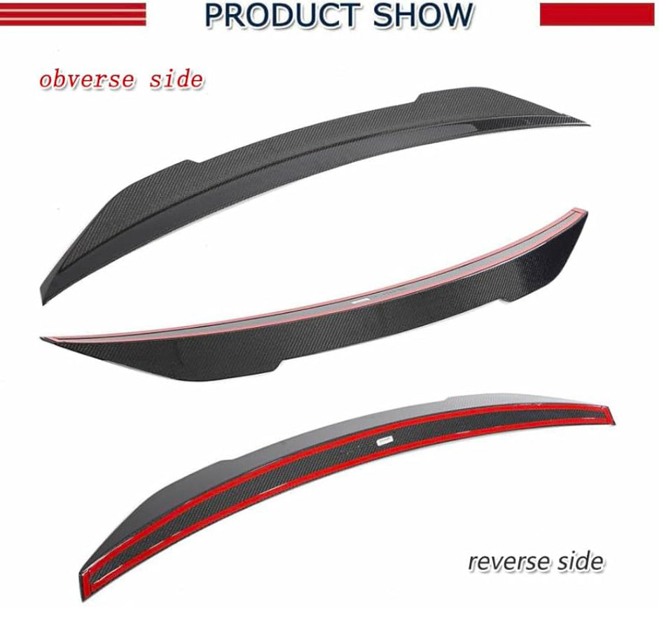 Stinger Spoiler Real Carbon Fiber Rear Trunk Spoiler Compatible with Kia Stinger 2018-2023 Rear Spoiler Wing Lip Factory Outlet