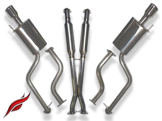 Fast Intentions 2008-2013 G35 / G37 Sedan Stainless Steel Cat Back Exhaust